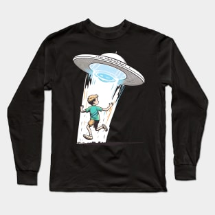 I Want to Be Leaving - Ride on a flying saucer Long Sleeve T-Shirt